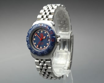 Vintage near mint tag heuer formula 1 professional 370.508 blue qz unisex watch