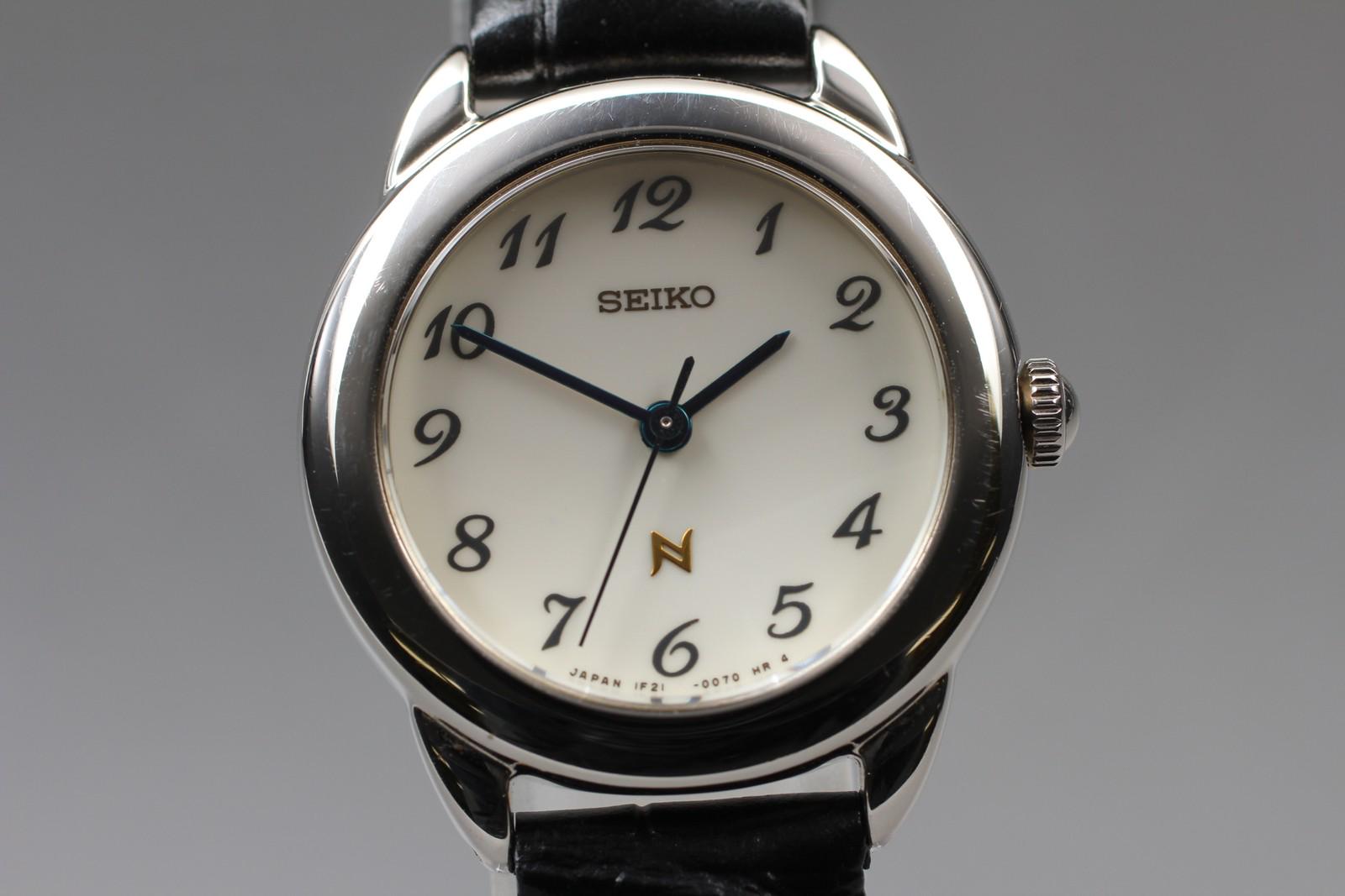 【稼働/良品】SEIKO クオーツ 1F21-0A50 MOOREA アイボリー 稼働/良品】SEIKO クオーツ 1F21-0A50 MOOREA アイボリー