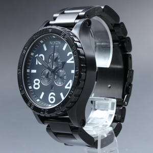 Nixon the 51-30 chrono "simplify" black chronograph mens watch vtg near mint image 1