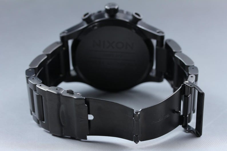 Nixon the 51-30 chrono "simplify" black chronograph mens watch vtg near mint image 9