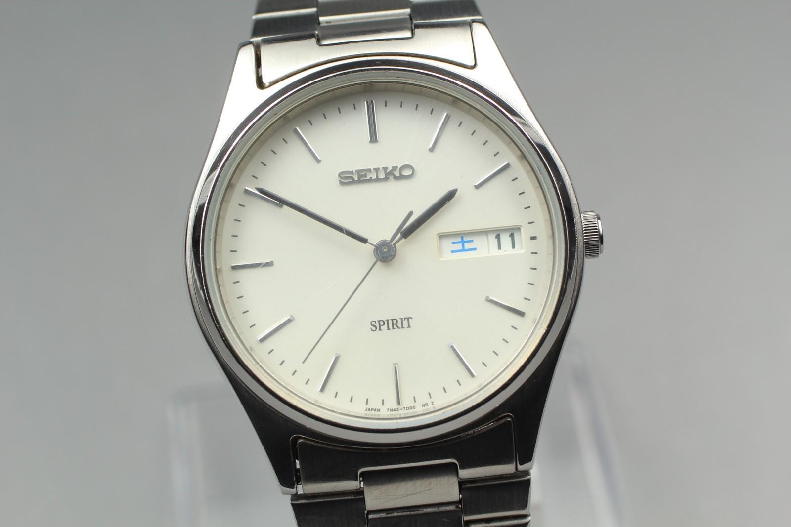 SEIKO セイコー 7N43-6151 腕時計 メンズ クォーツ デイデイト 文字盤