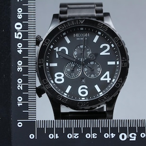 Nixon the 51-30 chrono "simplify" black chronograph mens watch vtg near mint image 4