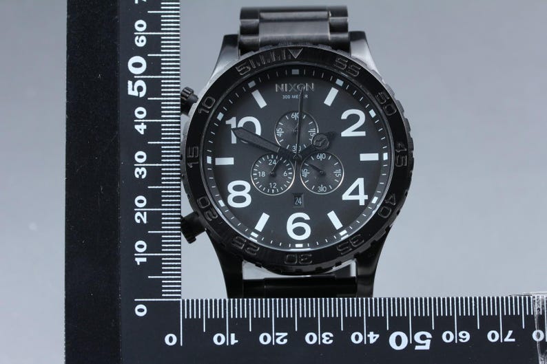 Nixon the 51-30 chrono "simplify" black chronograph mens watch vtg near mint image 4