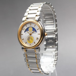 Citizen 6b85-l03504 moon phase date 31mm men's watch new batt n mint japan