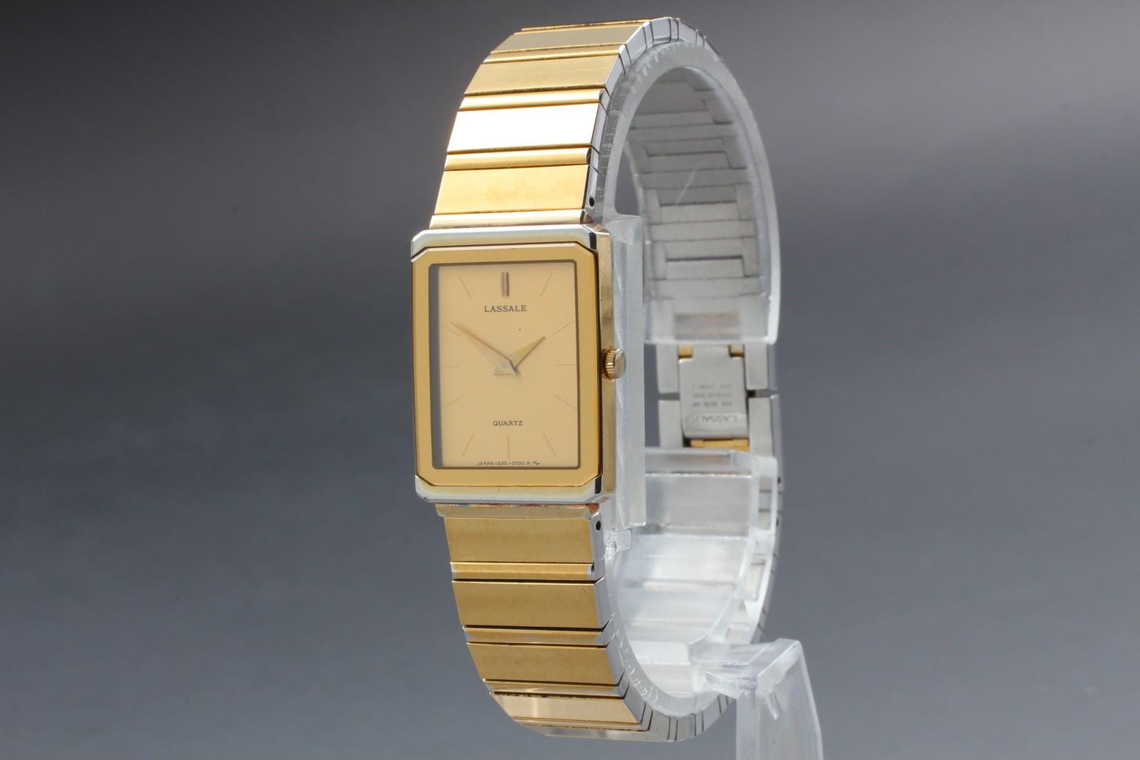 【SEIKO】希少 LASSALE クォーツ 114 セイコー LASSALE ラサール レディース 腕時計 グリーン