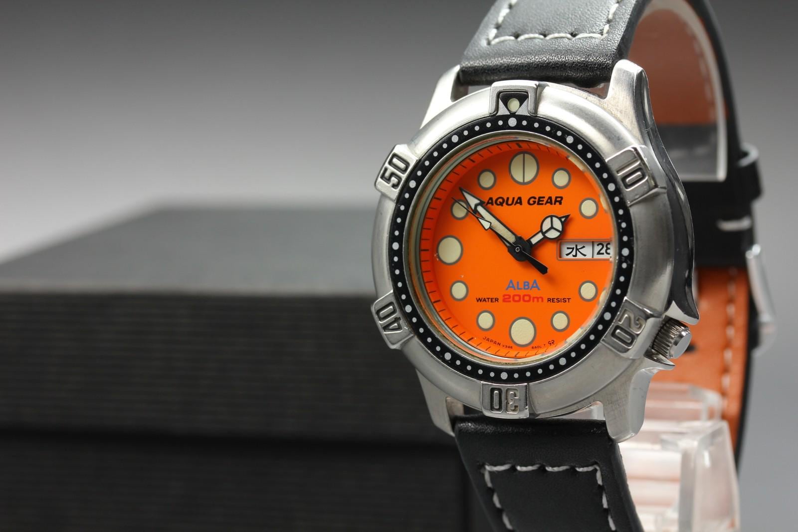 Vintage Seiko Alba Aqua Gear Watch - Etsy