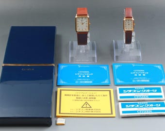 Full set citizen forma 4631-e63069 5430-f40071 pair watch near mint from japan