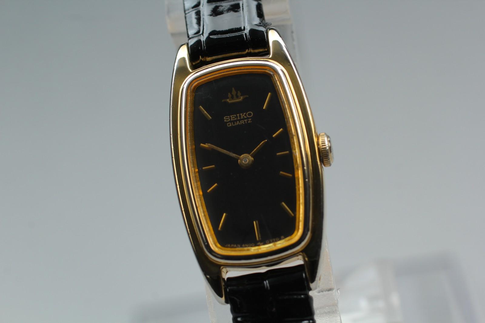 希少 SEIKO セイコー スクエア 4N00-6870 クォーツ 腕時計 希少 SEIKO