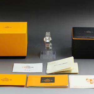 Full set n mint seiko credor signo 4j85-0a20 silver dial qz ladies watch japan/ retro wristwatch classic style timepiece gift