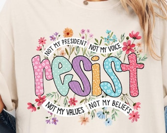 Resist Shirt, Anti Trump Shirt, Not My President Not My Voice Shirt, Hands Off Tshirt, Trump Protest Shirt, 86 47 Shirt