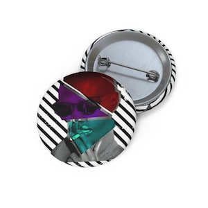 Grace Jones Pin Buttons | Unique Gifts, Accessories, Party Favors, Fashion Statement, Collectibles