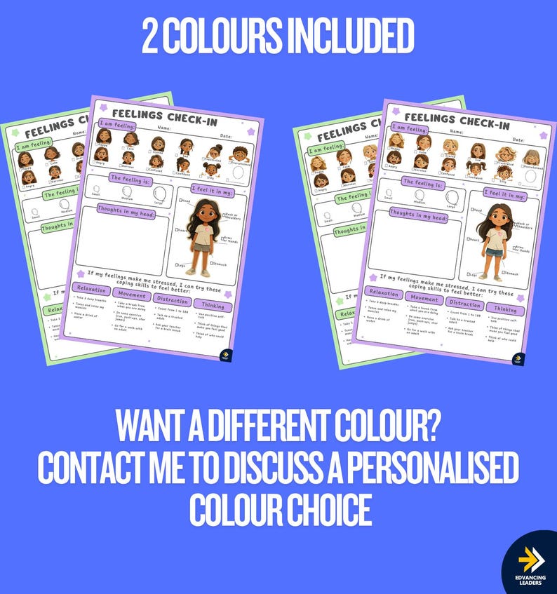 FEELINGS Check-in, Visual Supports, Autism Resources, ADHD Resources ...