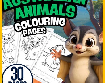 Australian Animals Colouring Pages (Instant A4 PDF Download)