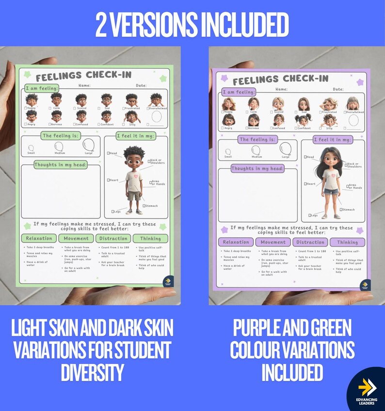 FEELINGS Check-in, Visual Supports, Diversity Set, Autism Resources ...