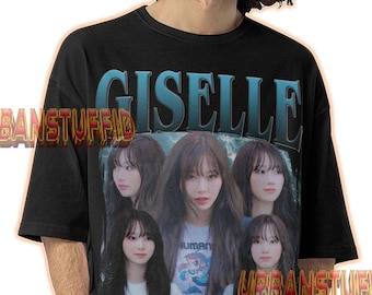 Camiseta gráfica K-POP GISELLE AESPA - Merchandising de conciertos de Kpop de Aeri Uchinaga - Camiseta de la gira bootleg de My K-Pop Girlband de Aespa