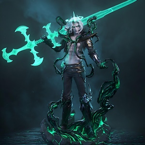 League of Legends Viego Figure | LOL STL Statue | Ruined King Collectible 3D Print Model | Digital Download STL File