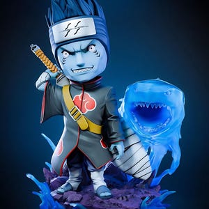 Japanische Japanische Kisame Hoshigaki Figur | Akatsuki STL Statue | Haifischblatt Sammlerstück 3D Gedruckt Modell | Digitaler Download STL-Datei