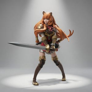 Raphtalia The Rising of the Shield Hero 3D STL File, Figurine for 3D Printing