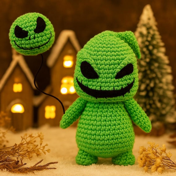 Crochet Oogie Boogie Pattern | Halloween Nightmare Before Christmas Crochet Doll Tutorial | PDF Crochet Pattern | Oogie Boogie Amigurumi