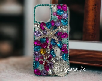 Rhinestone Starfish | Handmade Crystal Bling Cover | iPhone & Samsung Case