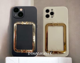 Plating Wristband Grip | Holder Stand Phone Case | iPhone & Samsung Cover