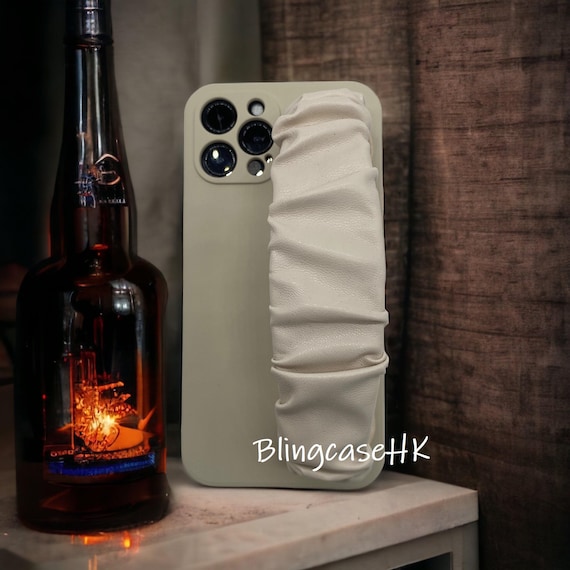 Leather Wristband Grip | Holder Stand Phone Case | iPhone & Samsung Cover