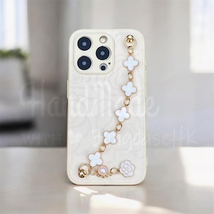 Bracelet Chain Grip Charm Wristband | Floral Pattern iPhone Case