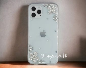 Handmade Bejeweled | iPhone & Samsung Case | Jeweled Crystal Bling