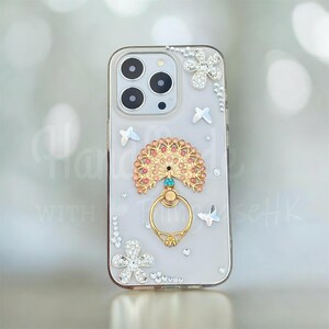 Bling Gemstone Crystal | Peacock Finger Ring Holder | iPhone & Samsung Case