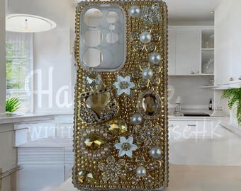 Handmade Gemstone bejeweled Handbag | iPhone & Samsung Case
