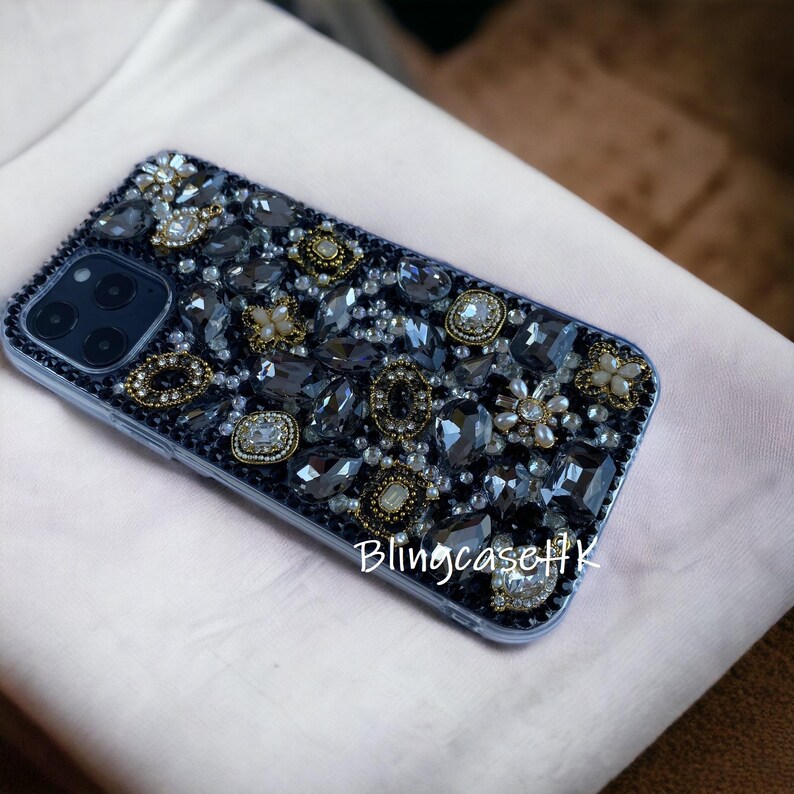 Handmade Crystal Bling | Rhinestone Bejeweled | iPhone & Samsung Case ...
