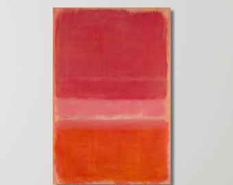 Mark Rothko Untitled Red Wall Art Canvas Print: Abstract Expressionism Wall Decor