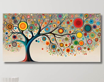 Tree of Life Canvas Wall Art Print: Yggdrasil Wall Decor