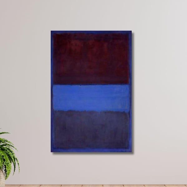 Mark Rothko 20x20cm Abstrakter POSTER-DRUCK, fertig zum Aufhängen