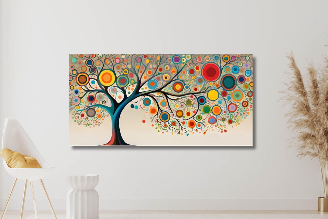 Tree of Life Canvas Wall Art Print: Yggdrasil Wall Decor - Etsy