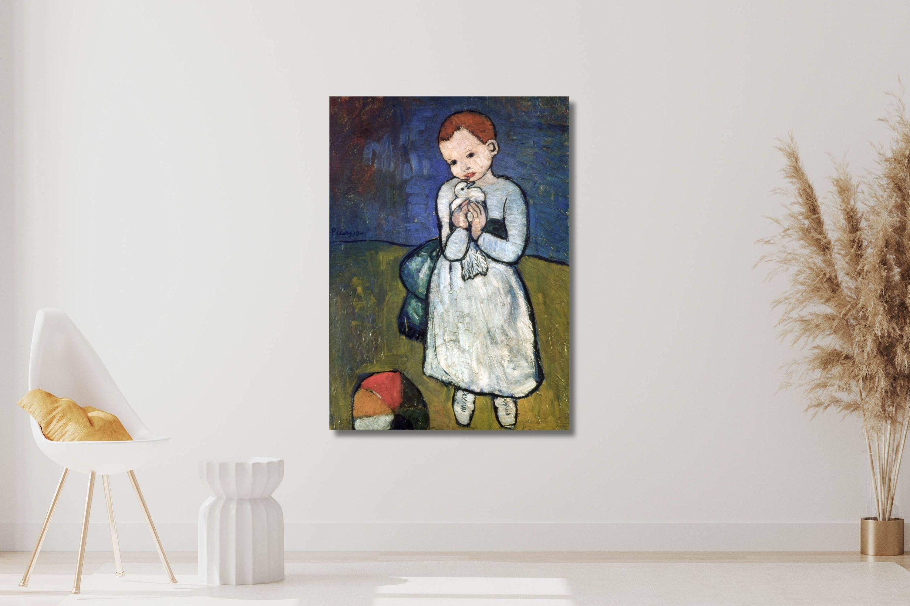 パブロ・ピカソ、Child with a dove、希少な画集より パブロ・ピカソ、Child with a dove、希少な画集より Picasso child