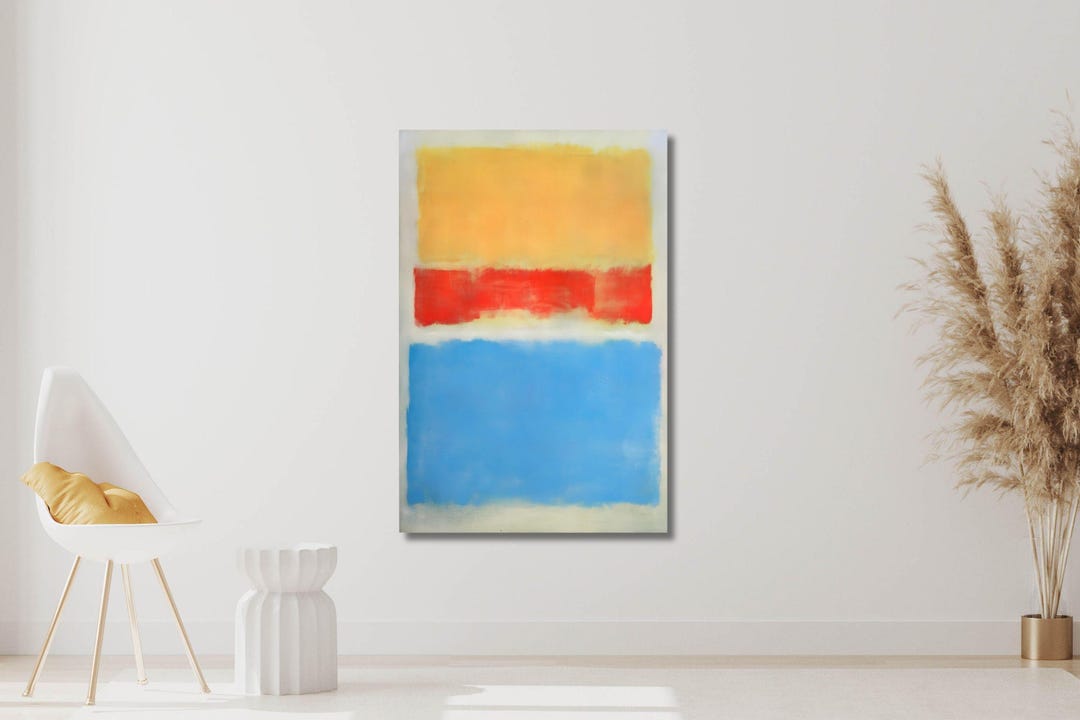 Mark Rothko Yellow Red and Blue, 1953 Wall Art Canvas Print: Abstract ...