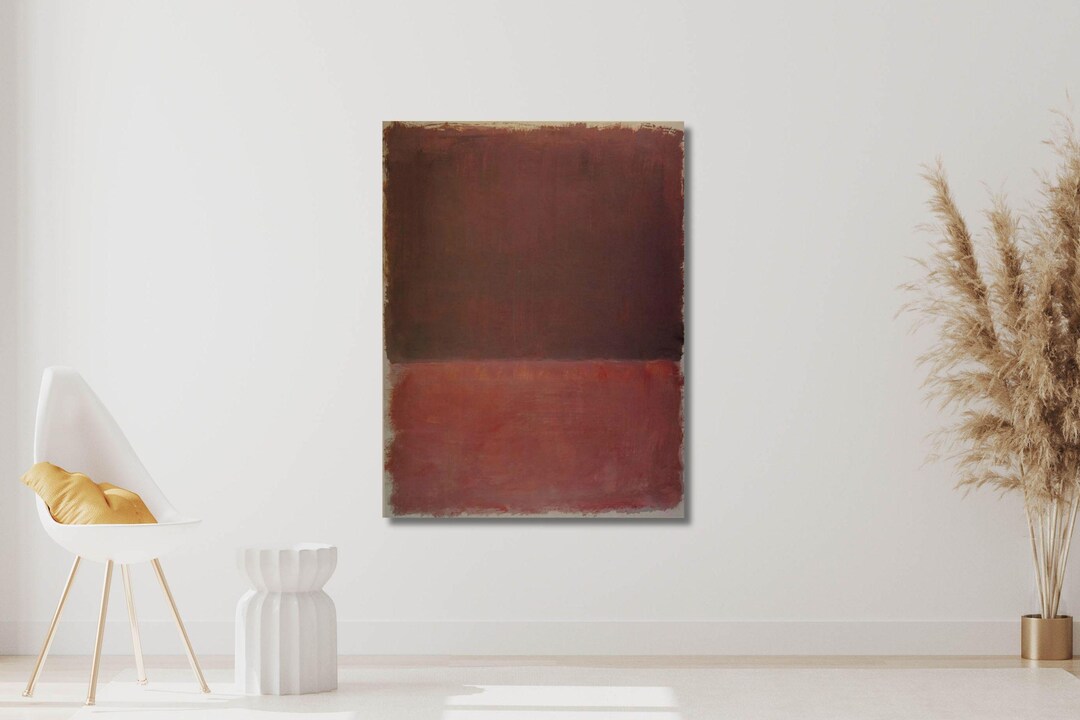 Mark Rothko Light and Dark Brown Wall Art Canvas Print: Abstract ...