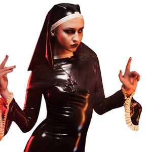 Latex Nun Veil