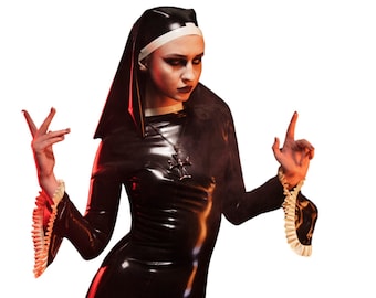 Latex Nun Veil