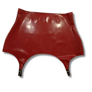 Latex Suspender Belt: Pin Up Lingerie, Rubber Girdle