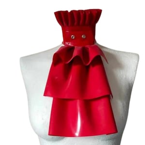 Latex Jabot Choker