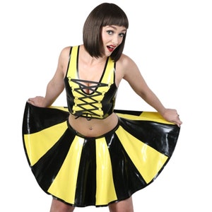 Short Flared Sunray Skater Skirt