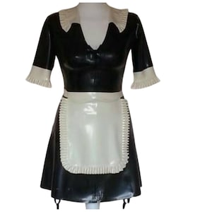 Latex Frans dienstmeisjeskostuum