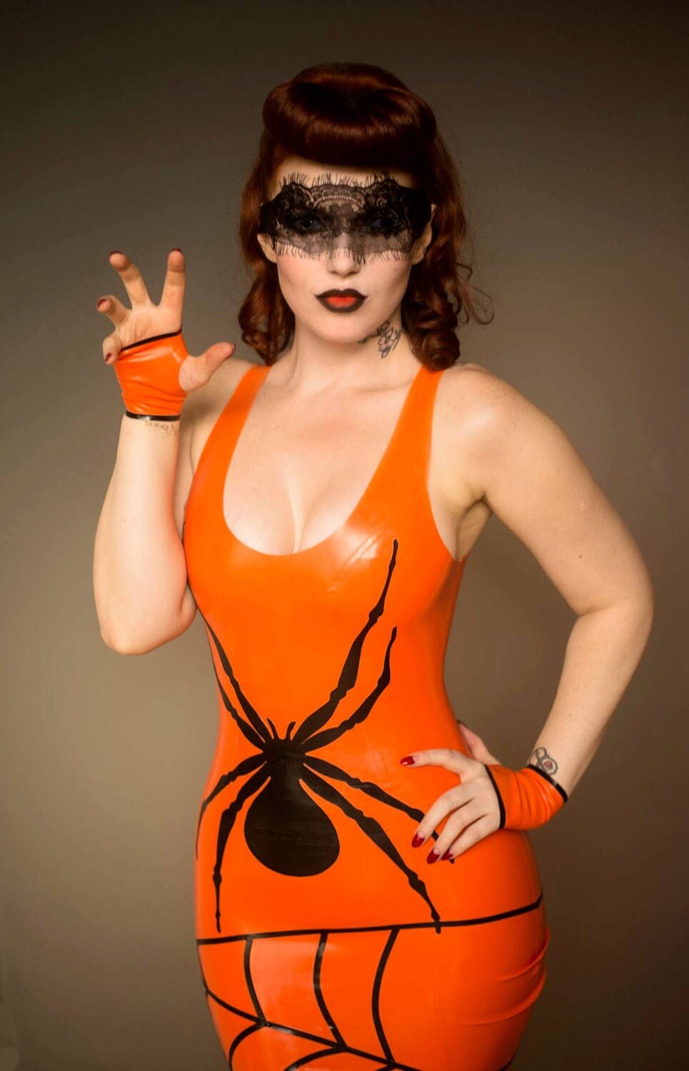 Latex Halloween Spider Dress - Etsy