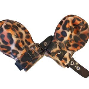 Leopard Print Latex Ball Mitts