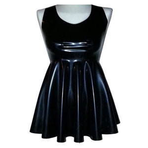 Latex Babydoll Dress, Latex Mini Dress