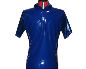 Mens Latex Polo Shirt