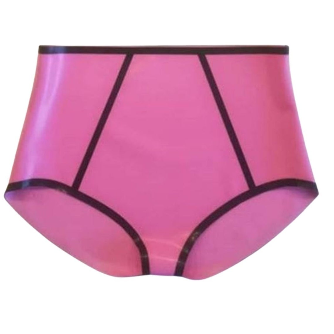 Latex Lingerie High Waist Latex Knickers High Waist Latex Etsy