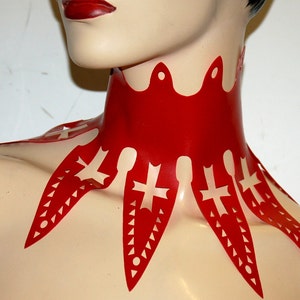 Laser Cut Latex Lace Choker
